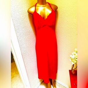 I.N.C. Lace long nightgown “L” Red Love MEW !